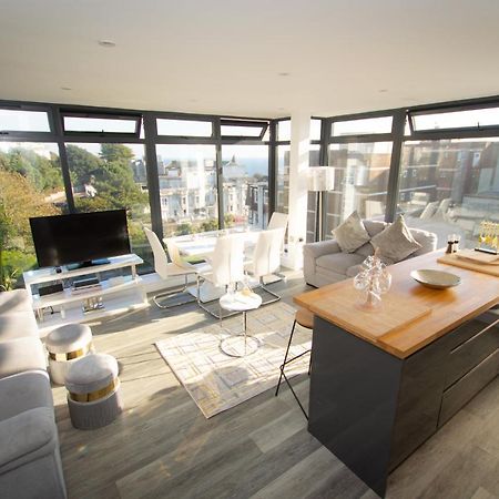 * Panoramic Penthouse With Sea & City Views Bournemouth Dış mekan fotoğraf